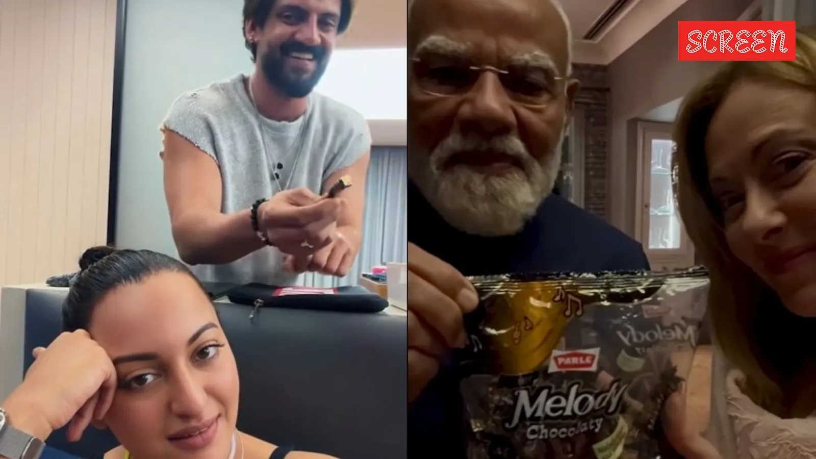 Sonakshi Sinha, Zaheer Iqbals hilarious Bollywood twist on PM Modi-Meloni’s viral ‘Melody’ moment