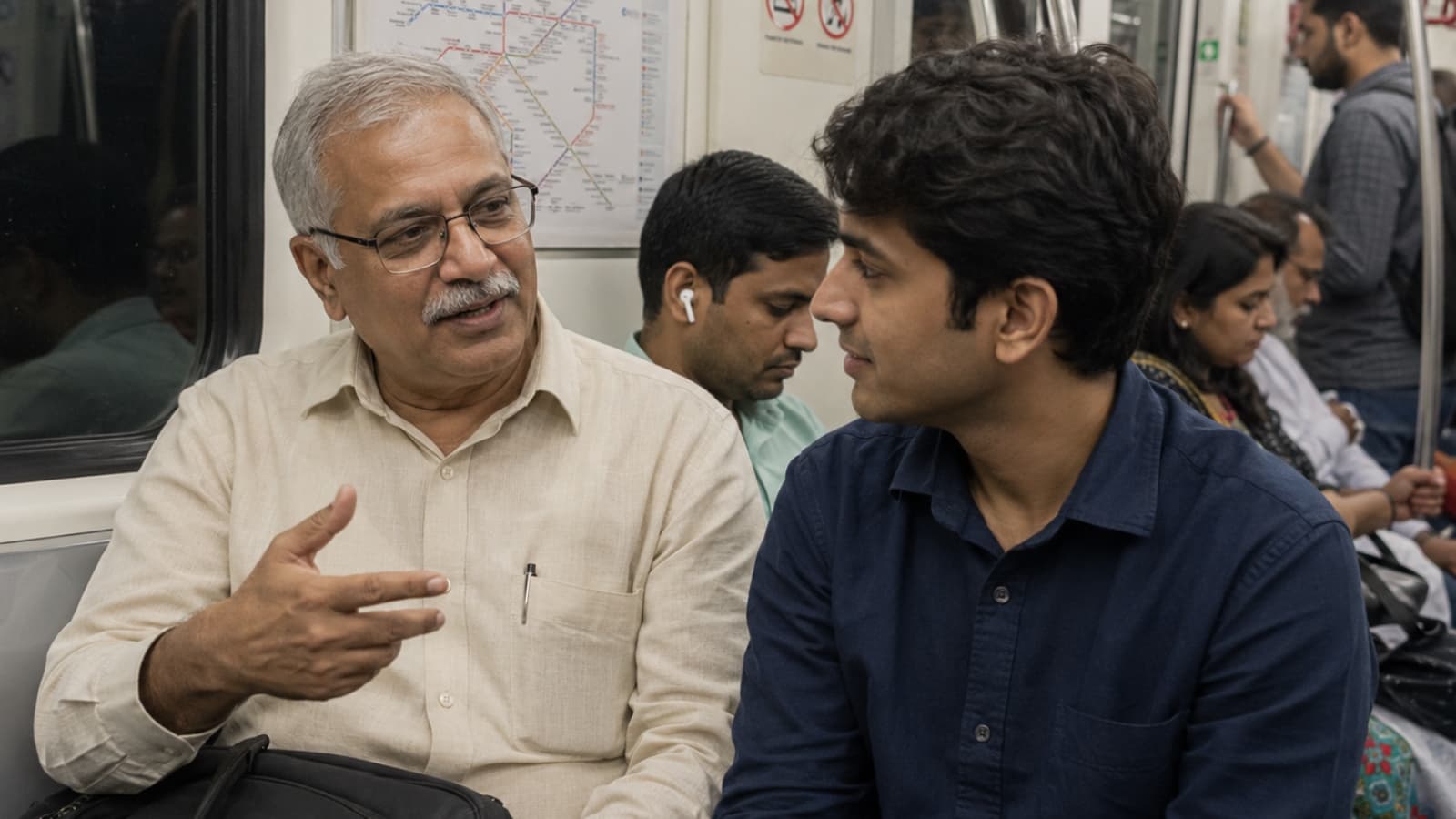 Retired man spends his entire day riding the metro; his reason inspires netizens