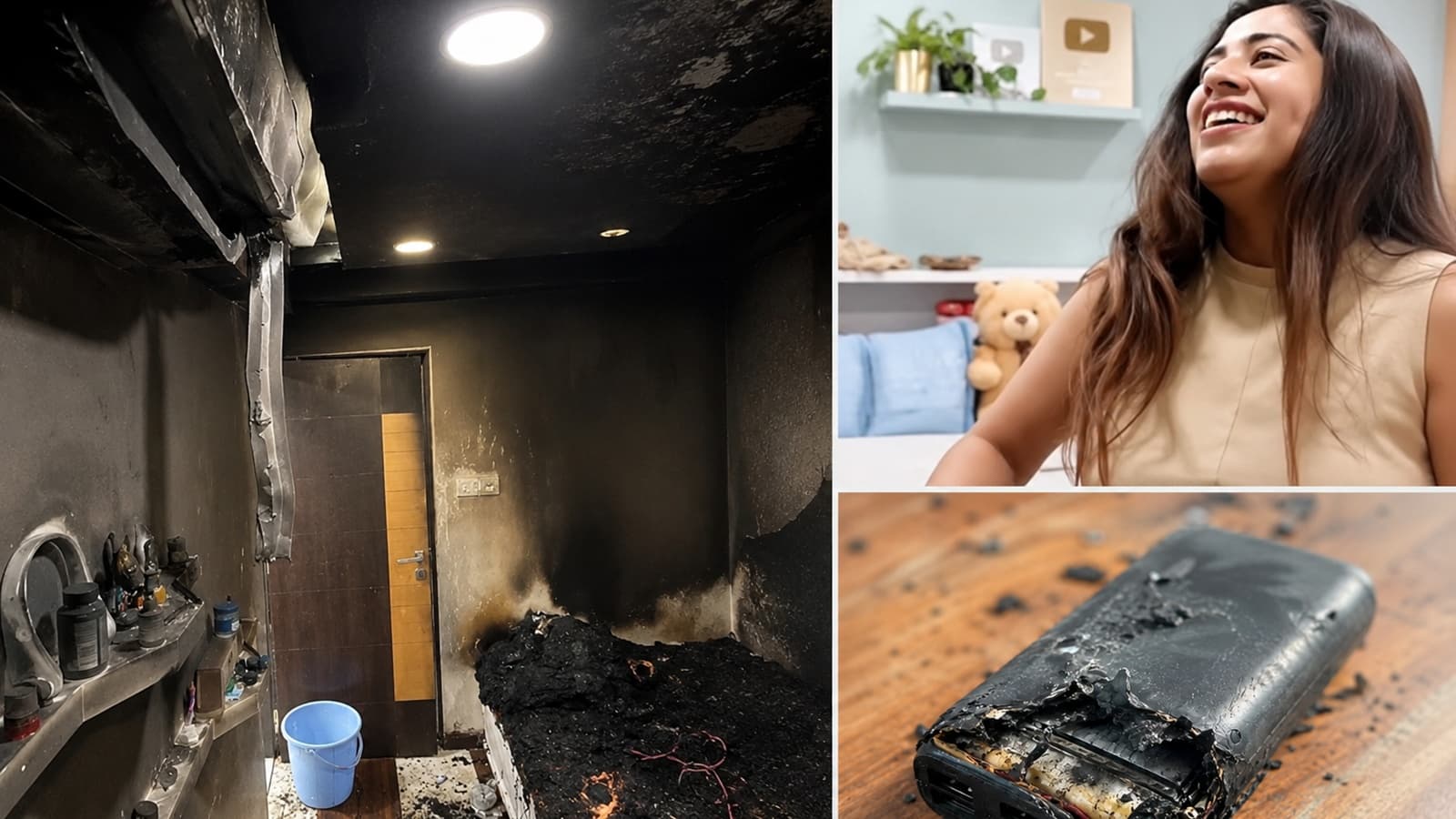 My diamond button: YouTubers power bank explodes, destroys room; expert shares safety tips