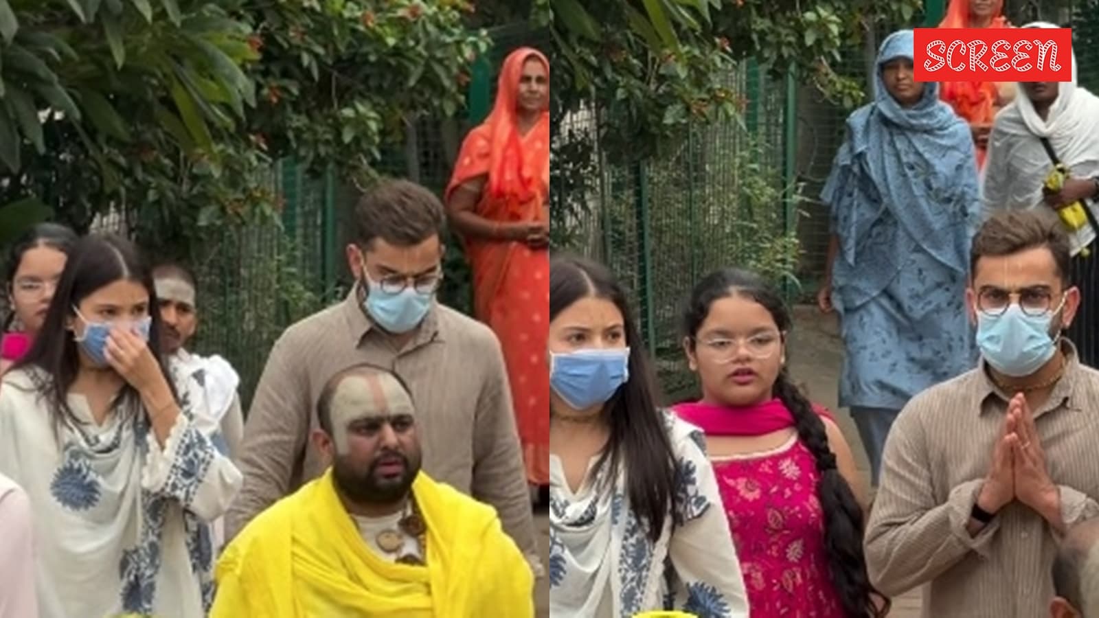Virat Kohli, Anushka Sharma visit Premanand Ji Maharaj’s ashram in less than 6 months. Watch