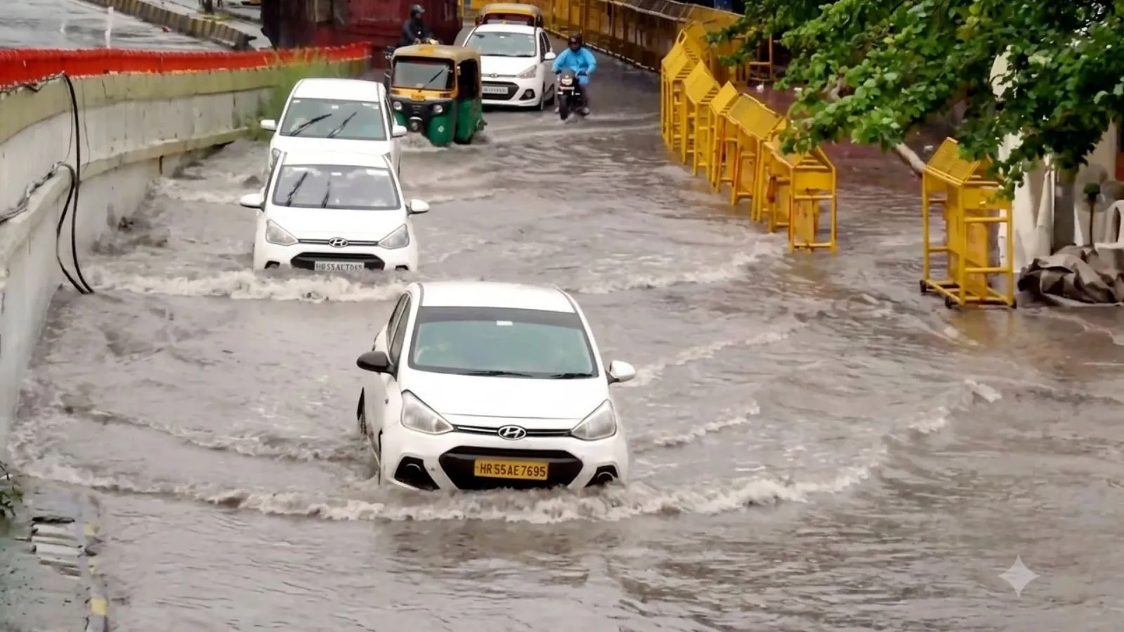 Yellow alert today: Another wet day in Delhi, brief waterlogging even as cleaning of drains continues