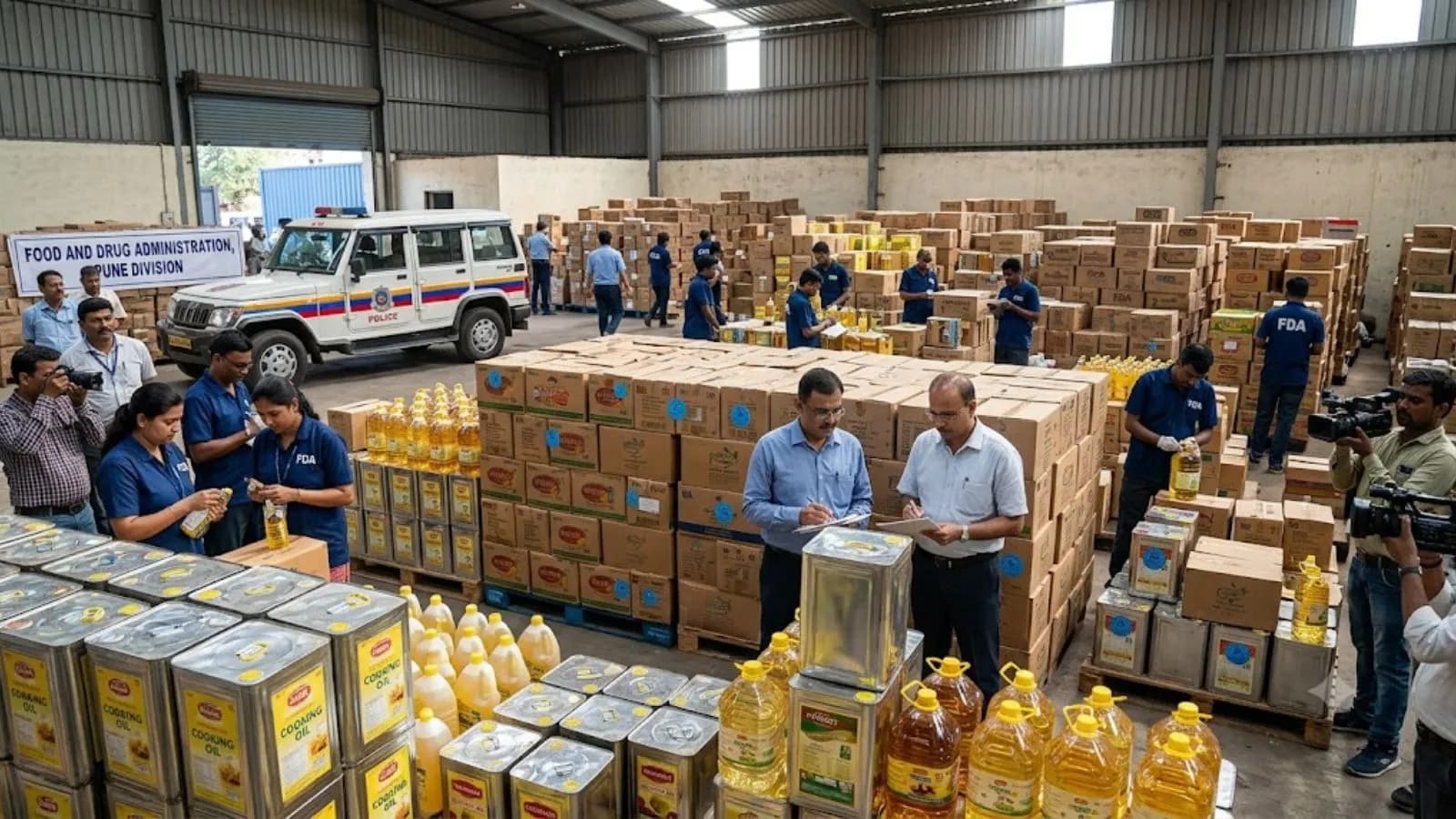 Edible oil worth Rs 1.29 crore seized as FDA raids 25 establishments in Pune division
