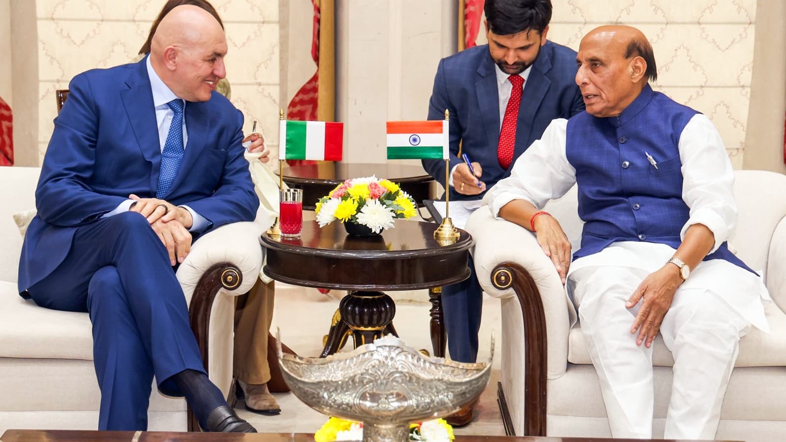 Rajnath Singh meets Italy’s Guido Crosetto, sets the course for defence cooperation