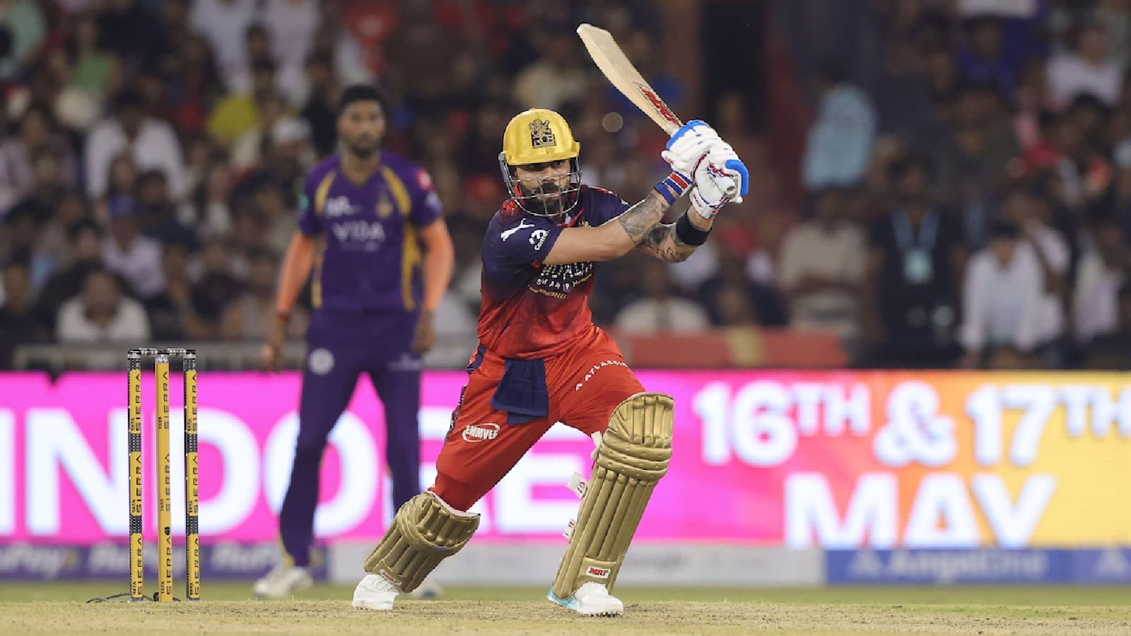 Virat Kohli slams 9th IPL century in match vs KKR in Raipur