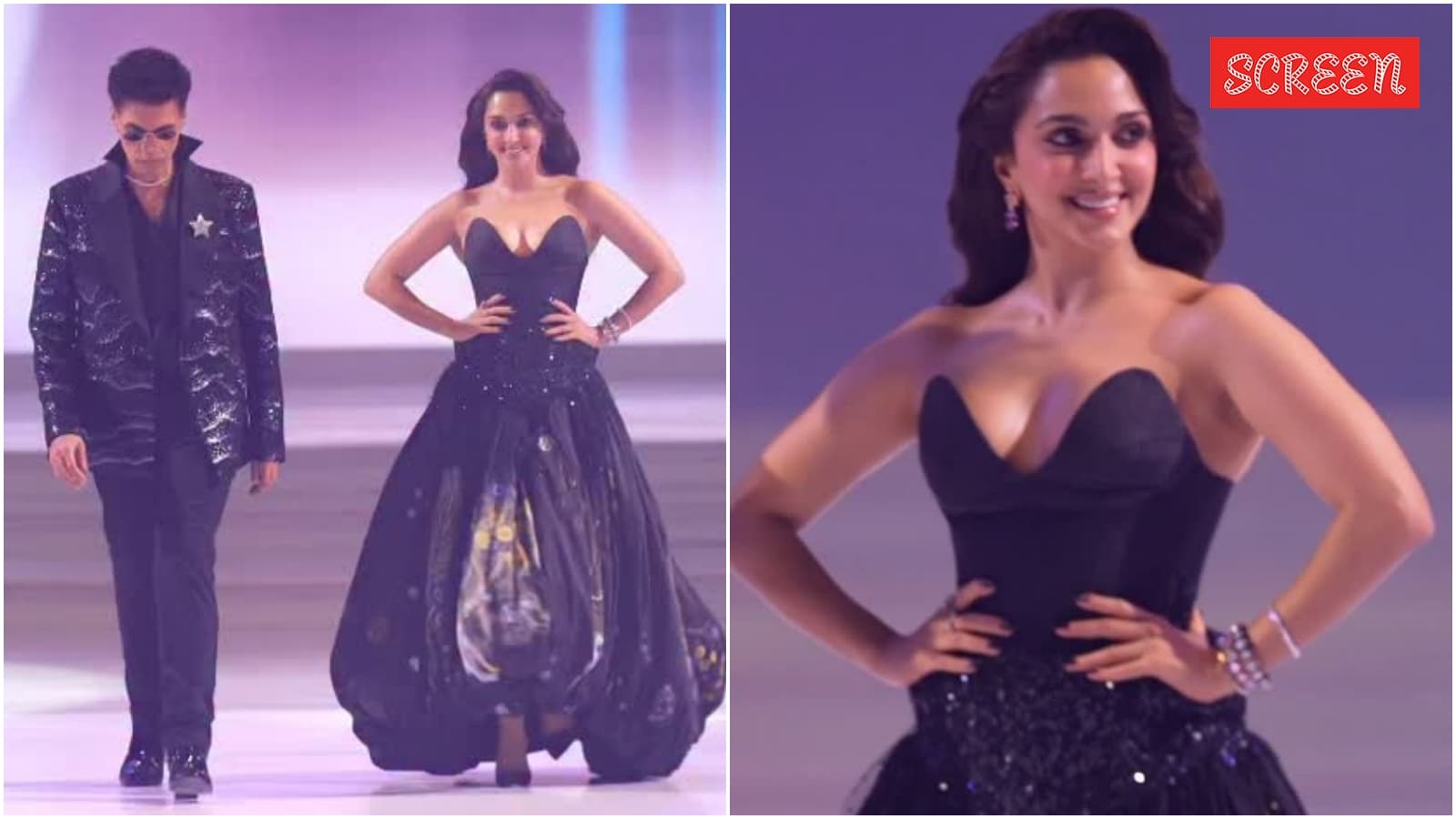 Kiara Advani and Karan Johar bring Bollywood glamour to Rahul Mishras fashion show. Video