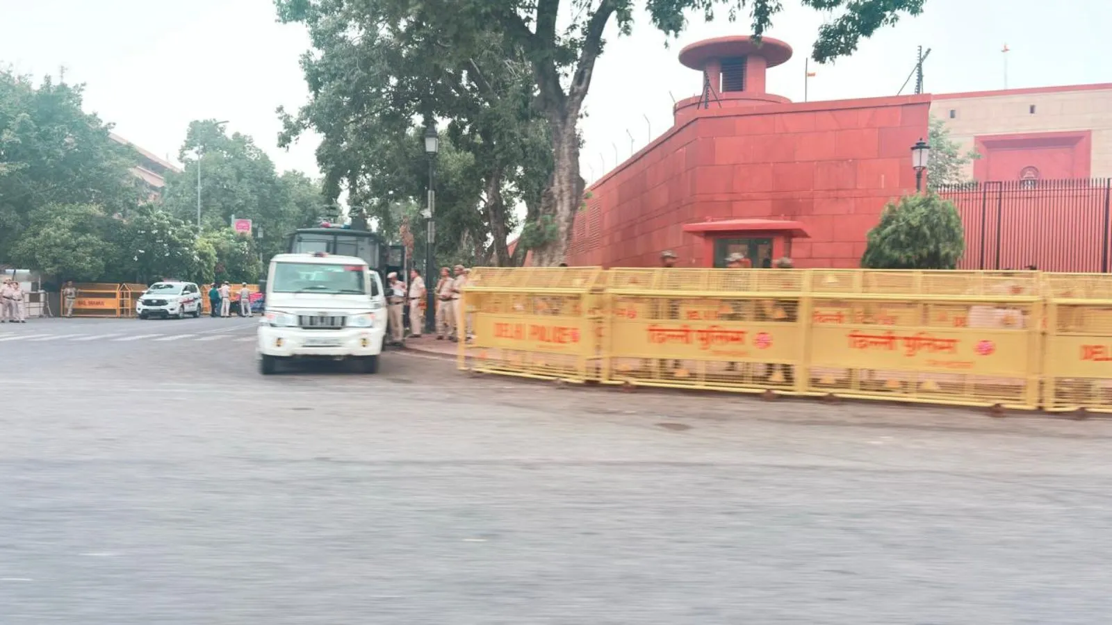 Delhi turns a fortress as CJP gears up for march: Riot control vehicles, barricades, security personnel stand guard