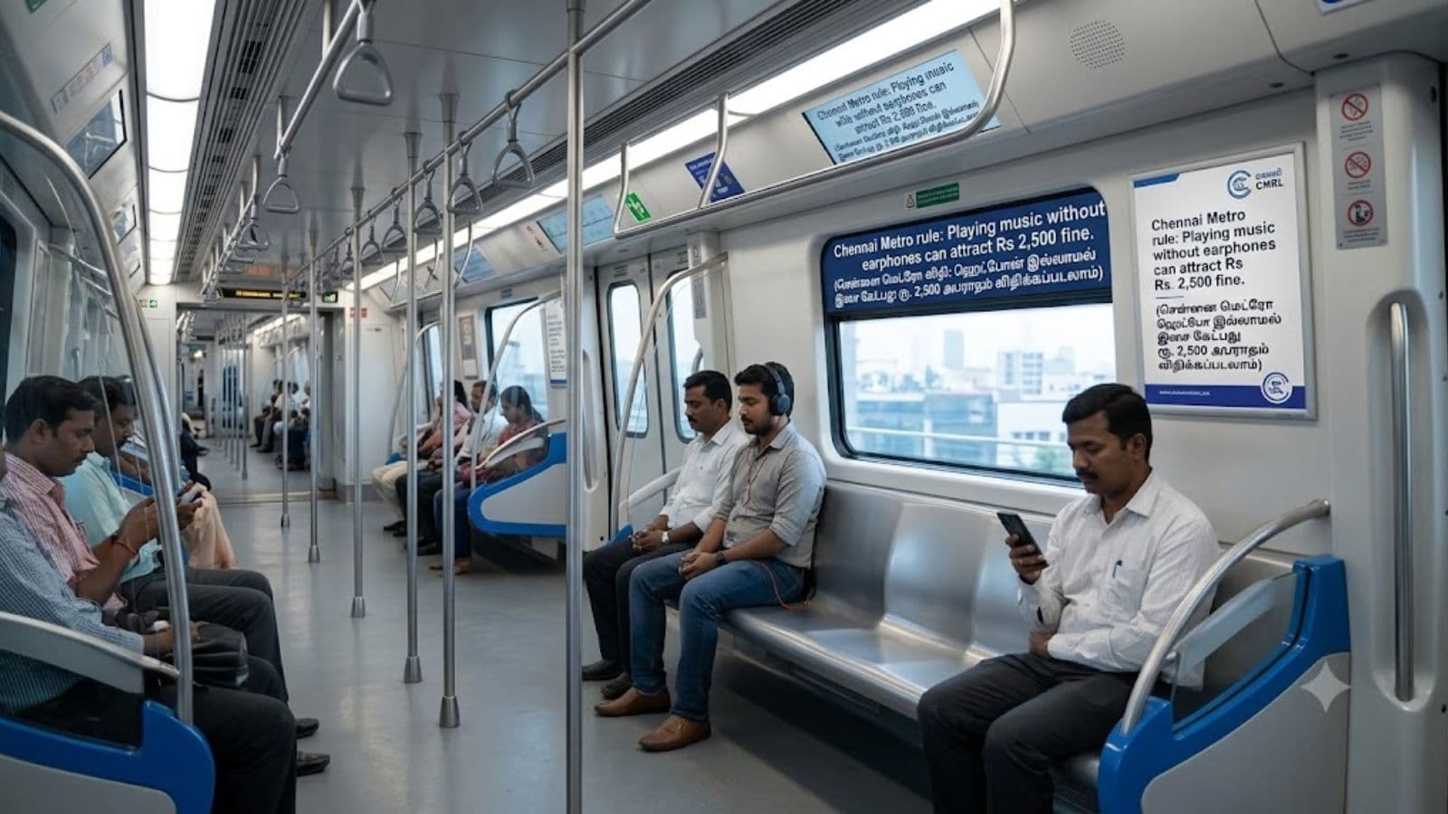 Chennai Metro new rule: Playing music without earphones can attract Rs 2,500 fine