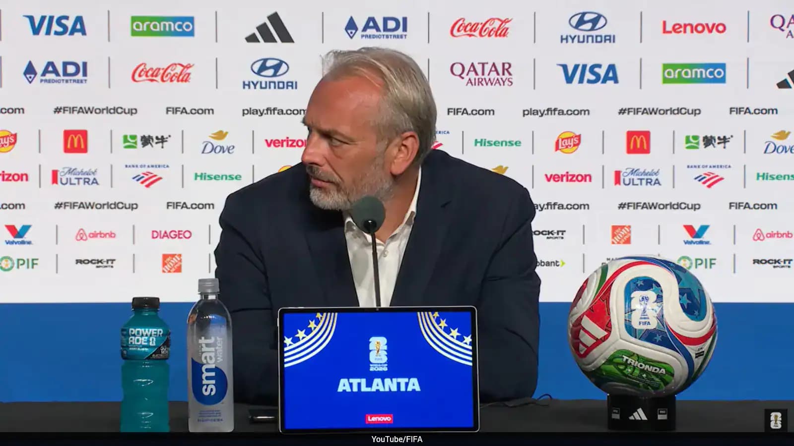 Congo coach shocked by news of father’s death in press conference after WC exit