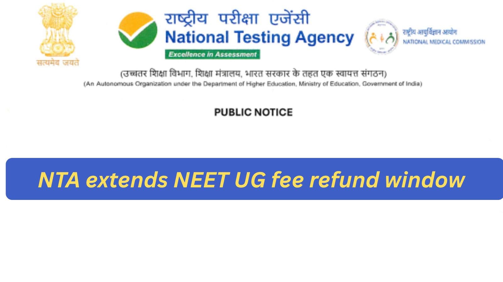 52% of NEET UG students have submitted bank account details for fee refund amid another deadline extension