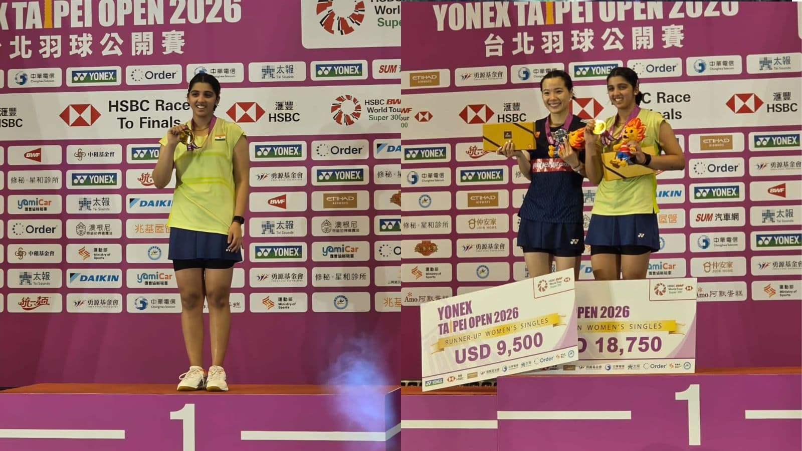 Tanvi Sharma wins Taipei Open with exquisite timing on her smash in Tai Tzu-land