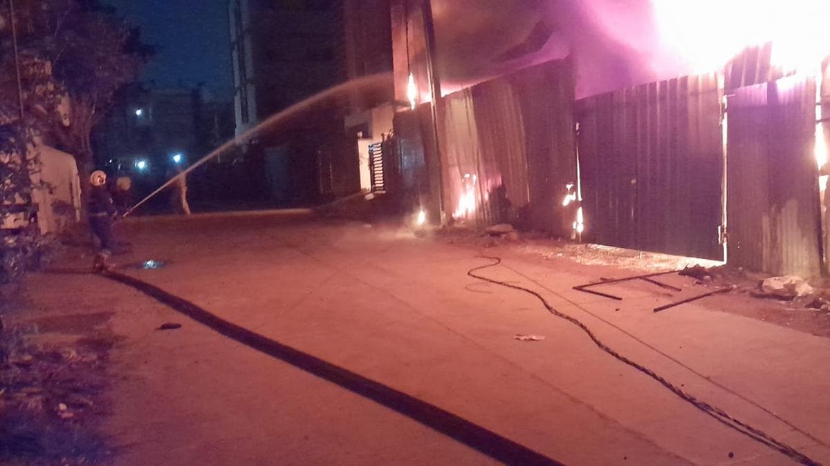 Six rescued as fire guts scrap godown, spreads to residential building in Meerpet