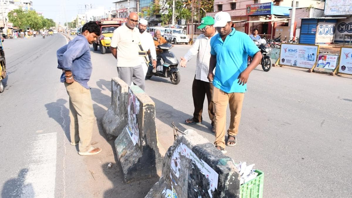 KMC Commissioner warns of fines, cases against those defacing Kurnool with posters