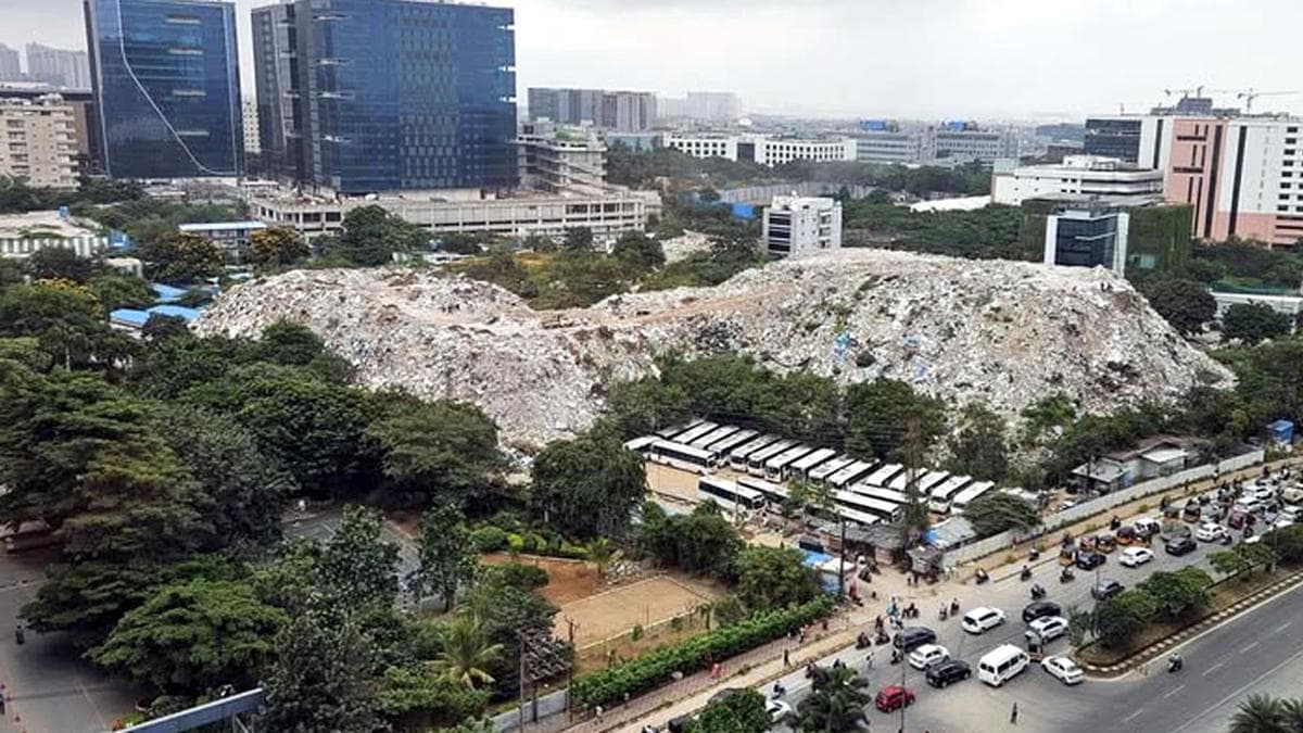 Hyderabad’s Gachibowli IT corridor chokes under 15-lakh-tonne waste mountain