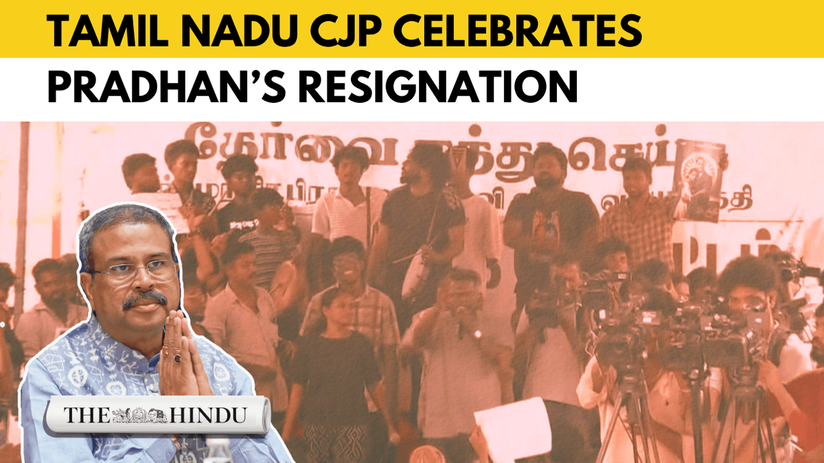 Watch: Celebrations erupt in Tamil Nadu after Dharmendra Pradhan’s exit