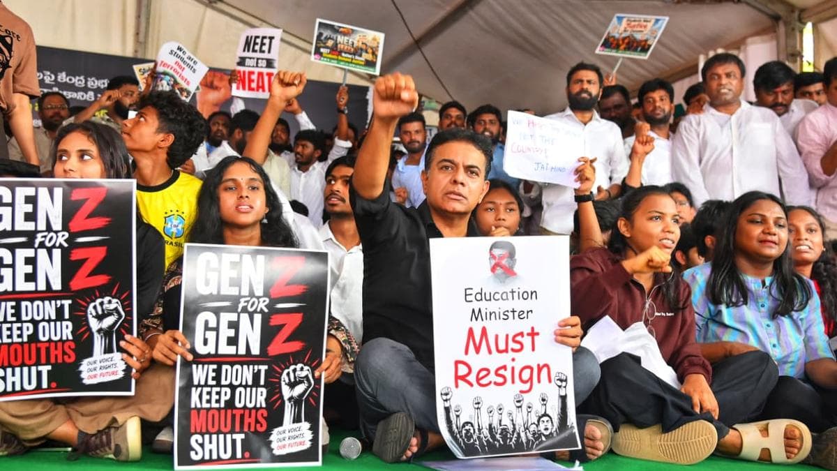 KTR demands justice for students, resignation of Union Education Minister for NEET paper leak