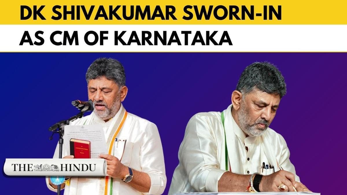 D.K. Shivakumar sworn-in as 25th Chief Minister of Karnataka