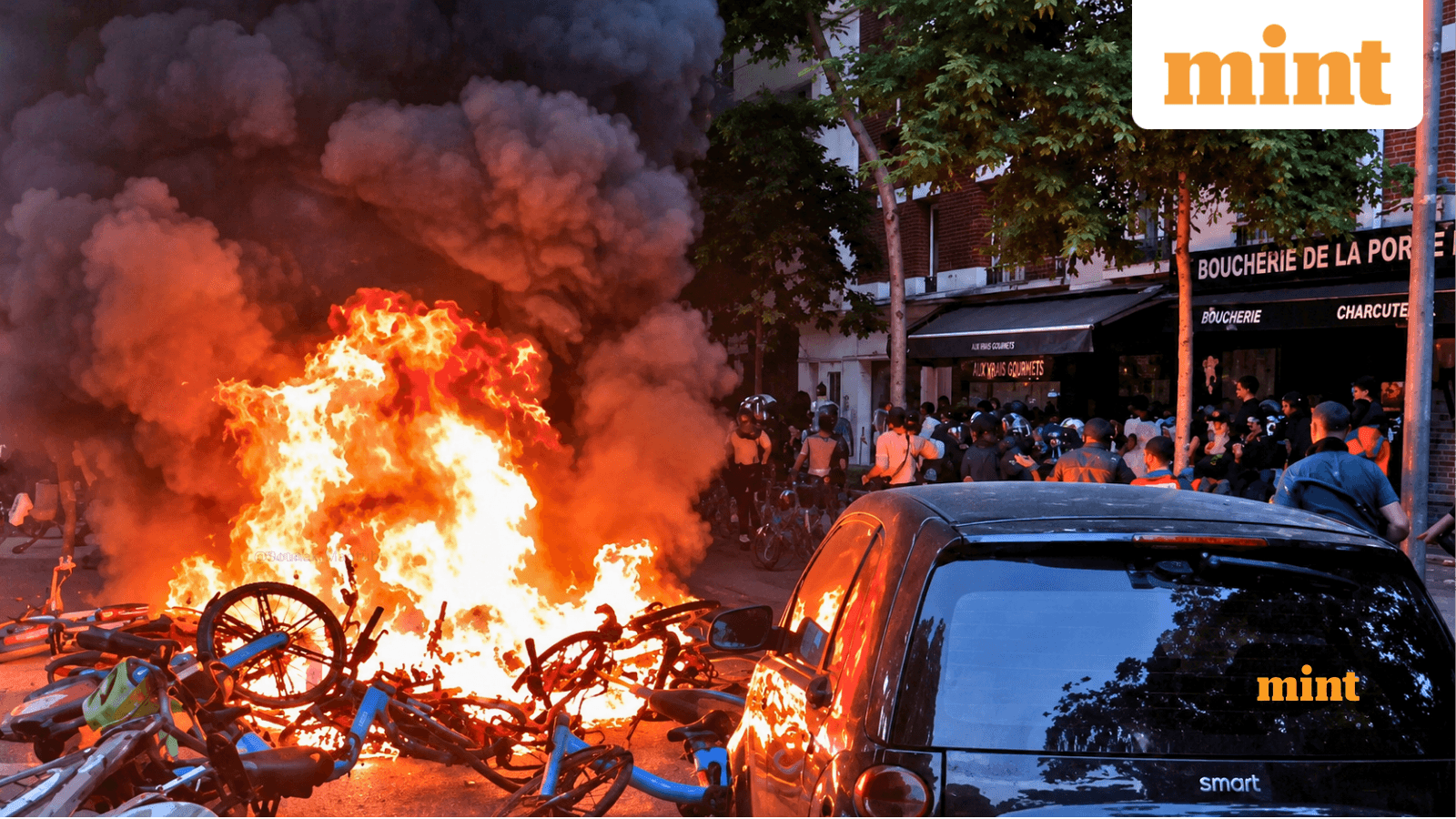 Watch: Violent riots erupted across France after semi-final defeat to Spain; social media mocks protest football